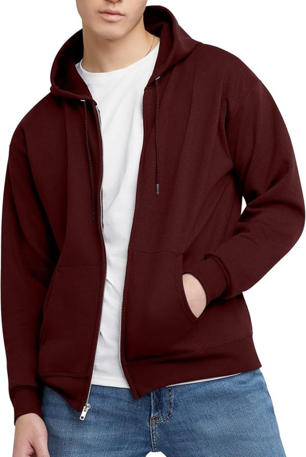Hanes Men's EcoSmart Fleece Full-Zip Hoodie Sweatshirt