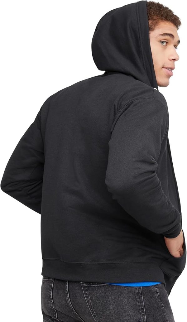 Hanes Men's EcoSmart Fleece Full-Zip Hoodie Sweatshirt - Image 3