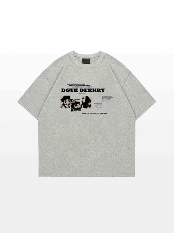 Pure Cotton Summer Round Neck Short Sleeve T-shirt