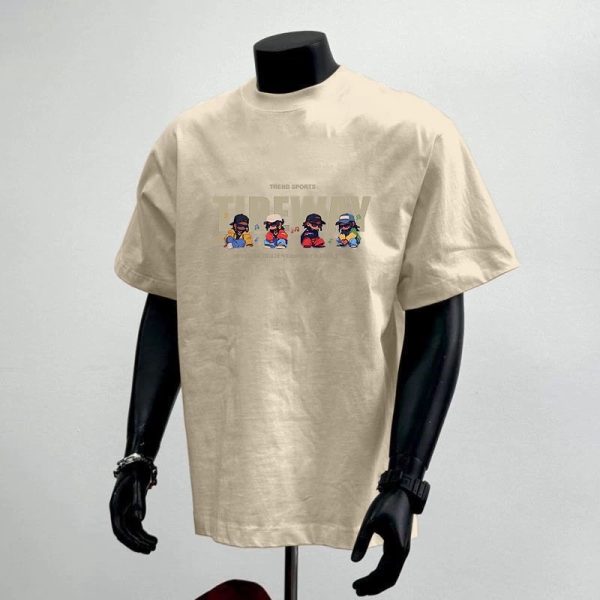 Summer Youth Hong Kong Style Casual All-match T-shirt