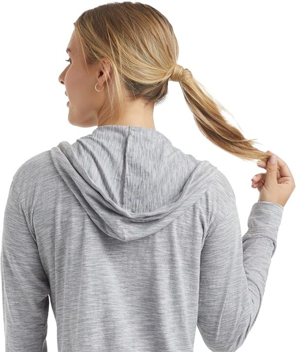 Hanes Women’s Slub Knit Full-Zip Hoodie, Textured Cotton Zip-Up T-Shirt Hoodie for Women - Image 2